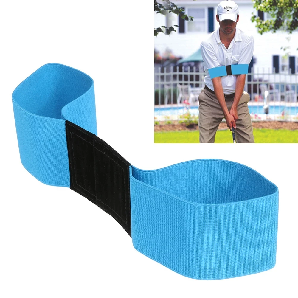 1pc Golf Swing Trainer eginner Practicing Guide Gesture Alignment Training Aid Aids Correct Elastic Arm Band Belt |