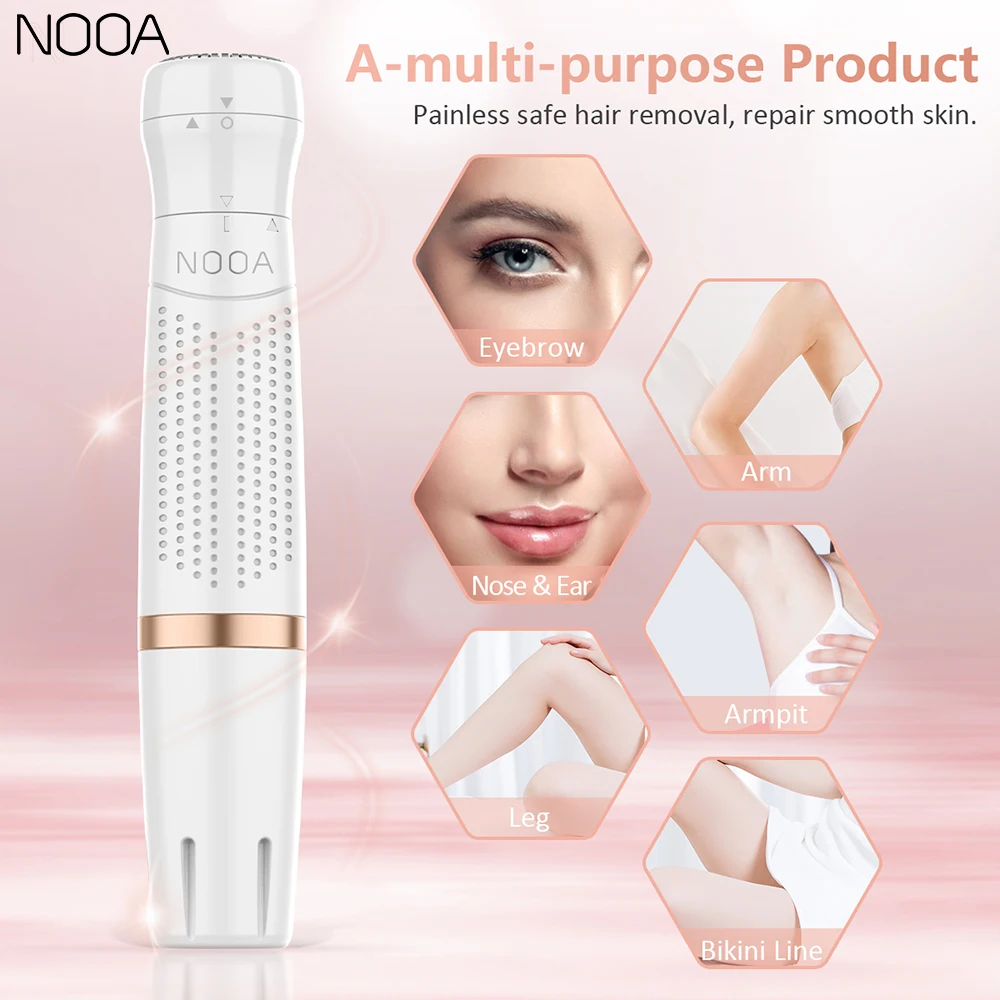 Женский Электрический эпилятор NOOA 4 в 1 безболезненное удаление волос зоне бикини