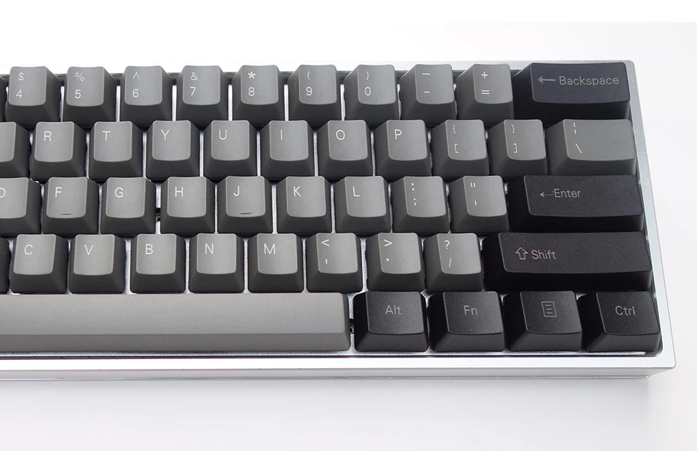 GH60 клавиатура DIY анодированный алюминиевый чехол боковой блеск через корпус тяжелый чехол QMK программа для 60% механическая клавиатура