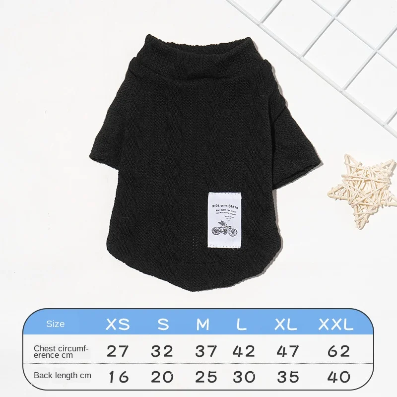 

Pet Dog Clothes New Warm and Thick Cat and Dog Sweater for Autumn Winter, Small Medium Sized Teddy Bear Corgi Pet Clothes