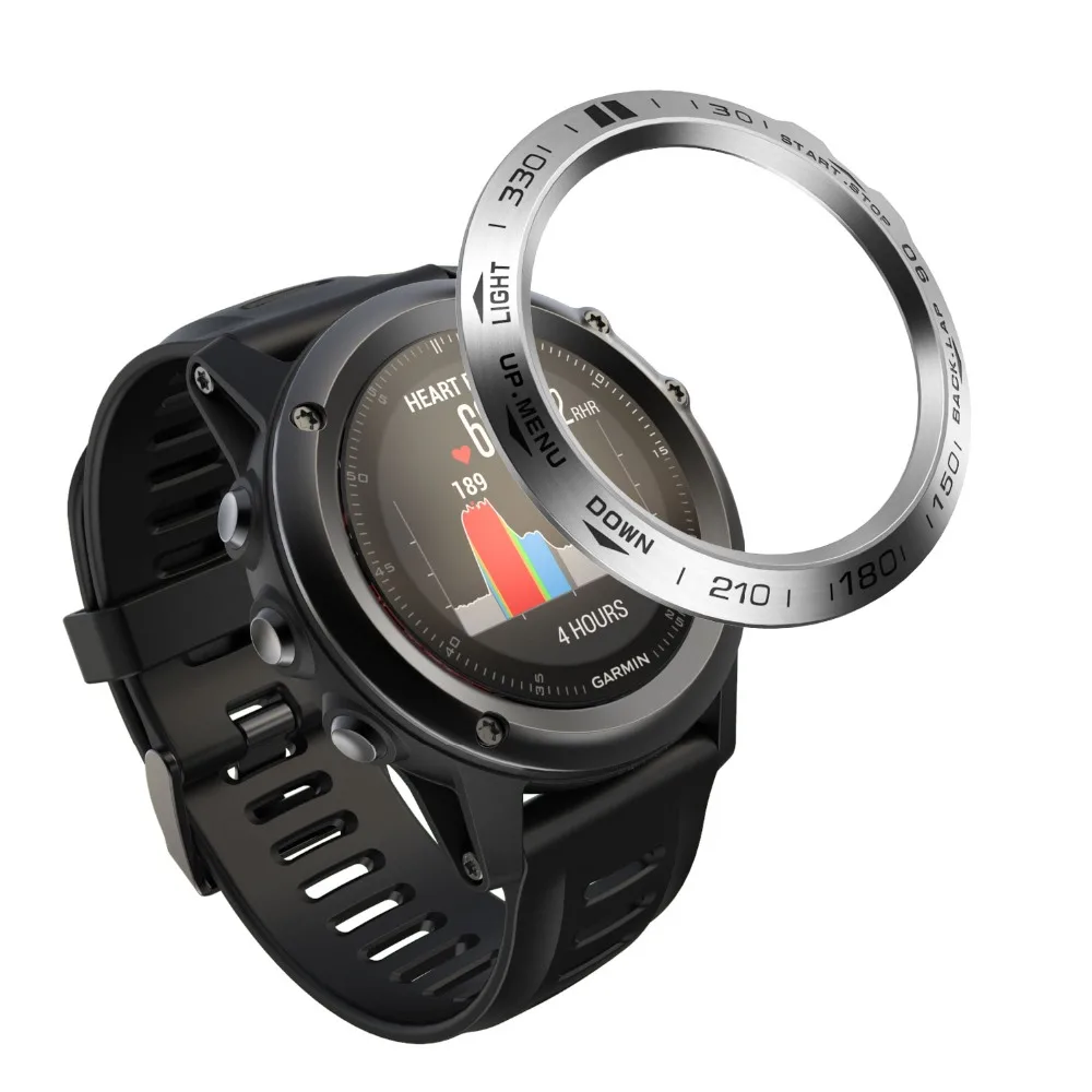 Безель, кольцо, умные аксессуары для Garmin Fenix 5 5X3 3HR, браслет для часов, клейкая крышка, металлическое кольцо с защитой от царапин, Безель