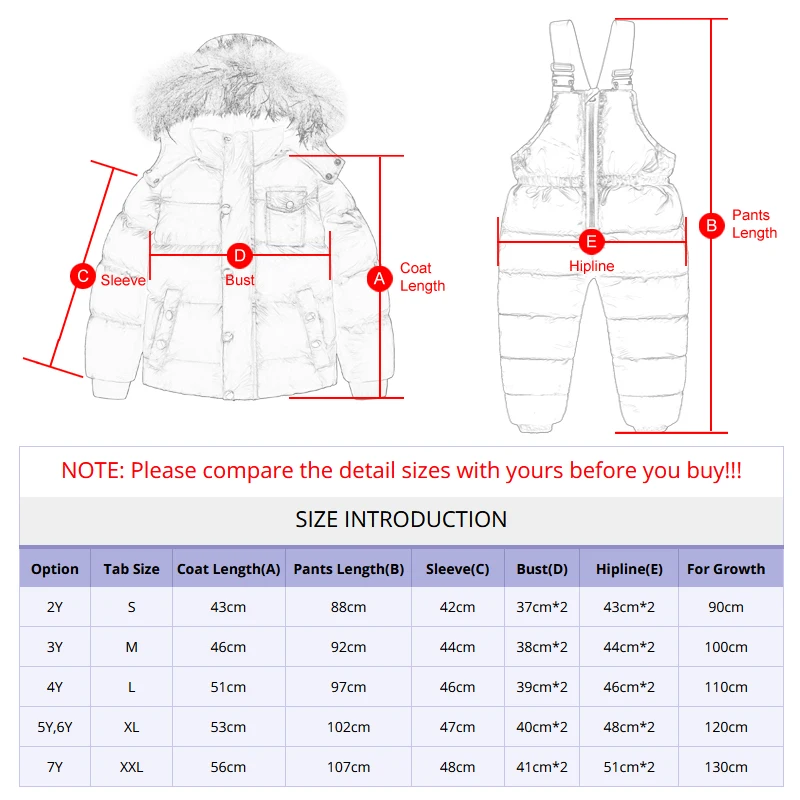 Ircomll высококачественный зимний комплект детской одежды толстый хлопковый