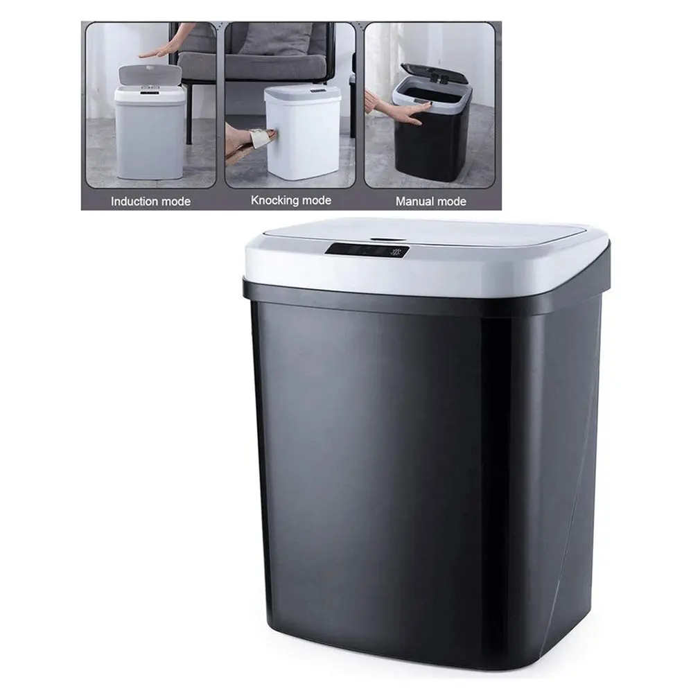 Автоматическая корзина для мусора с Usb и батарейным питанием пластиковый