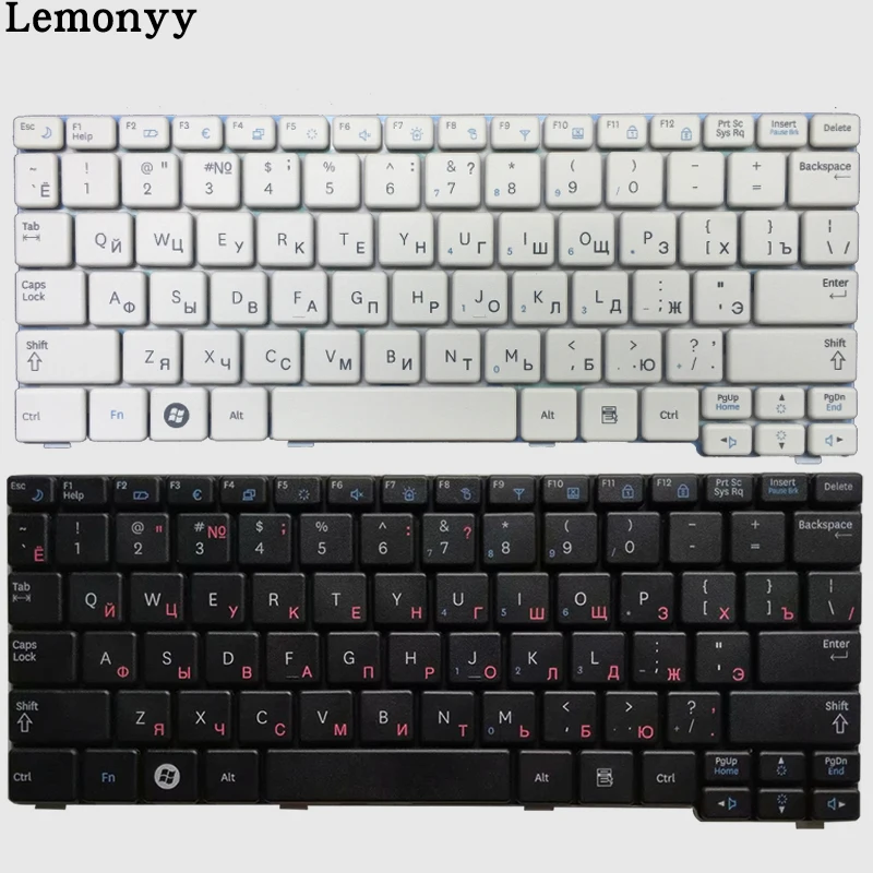 Новая русская клавиатура для samsung N150 NB20 NB30 N143 N148 NPN148 NPN150 N158 RU Клавиатура для ноутбука белый/черный