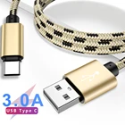 MUSTTRUE USB Type C кабель 3A Быстрая зарядка USBC телефонный кабель для Samsung S9 Xiaomi redmi note 8 pro type-c мобильный зарядный провод