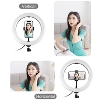10 2 inch usb led selfie ring light with desktop stand tripod ringlight kit for makeup live video streaming photography props
