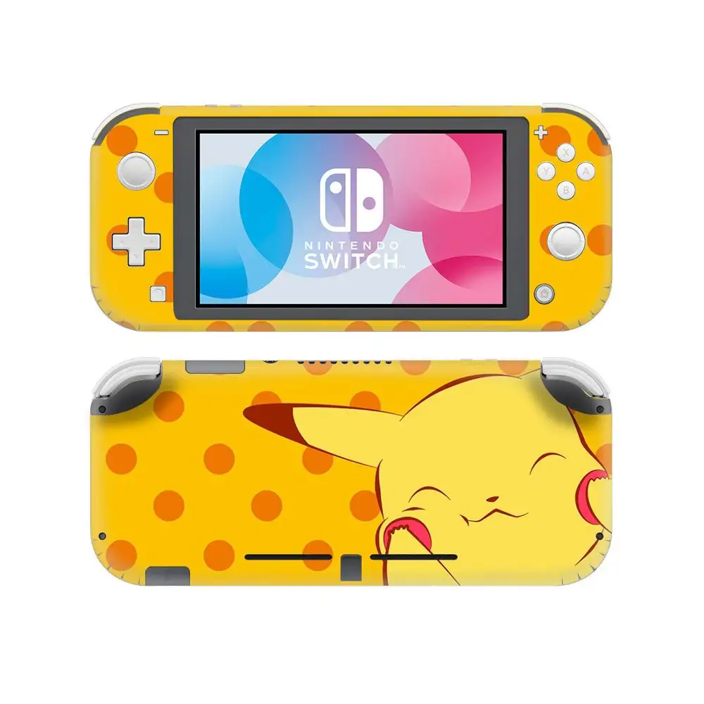 YSNSL0109 Наклейка Pokemons Skins для консольного контроллера tind Switch Lite защитный винил наклейки NS мини игровые аксессуары-Pikachus - Цвет: YSNSL0109