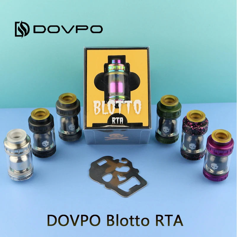DOVPO Blotto RTA Стекло пузырь/ULTEM пузырьковая трубка 2/6 мл Танк 510 нить легкое наполнение
