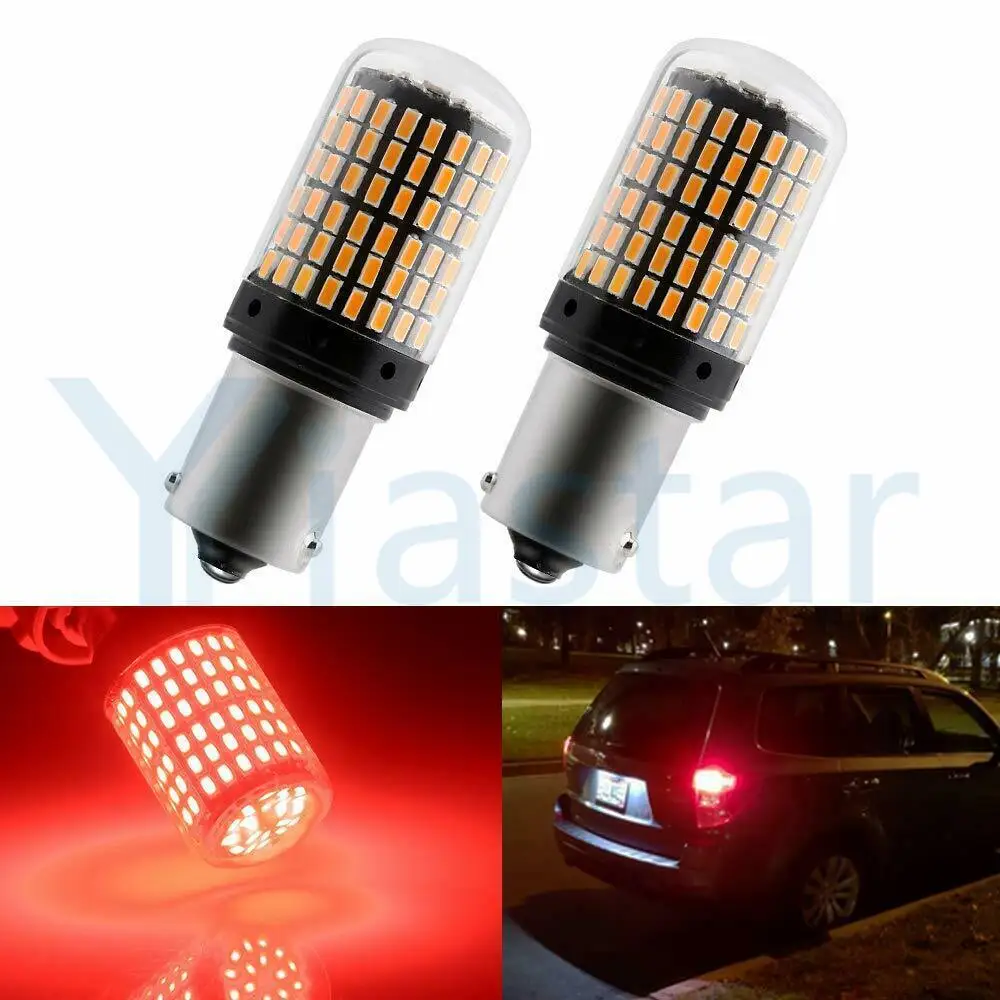 10X Ba15s 3014 144smd 1156 BA15S P21W светодиодный BAY15D BAU15S PY21W лампа T20 7440 W21W W21/5 Вт лампы для