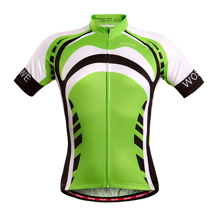 

WOSAWE Short Sleeve Motorcycle Suit Mountain Bike Cycling Jersey Set Quick-Dry GEL Pad Shorts Breathable Cycling Clothing