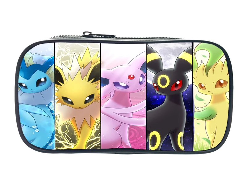 Pokemon Pikachu студенческий Пенал Макияж сумки Eevee Мода милый карандаш высокого качества держатель для мальчиков детские канцелярские принадлежности для хранения