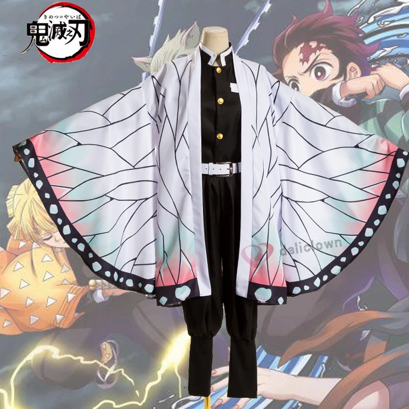 Женский костюм на Хэллоуин из аниме Slayer: Kimetsu no Yaiba Kochou Shinobu косплей демона| |