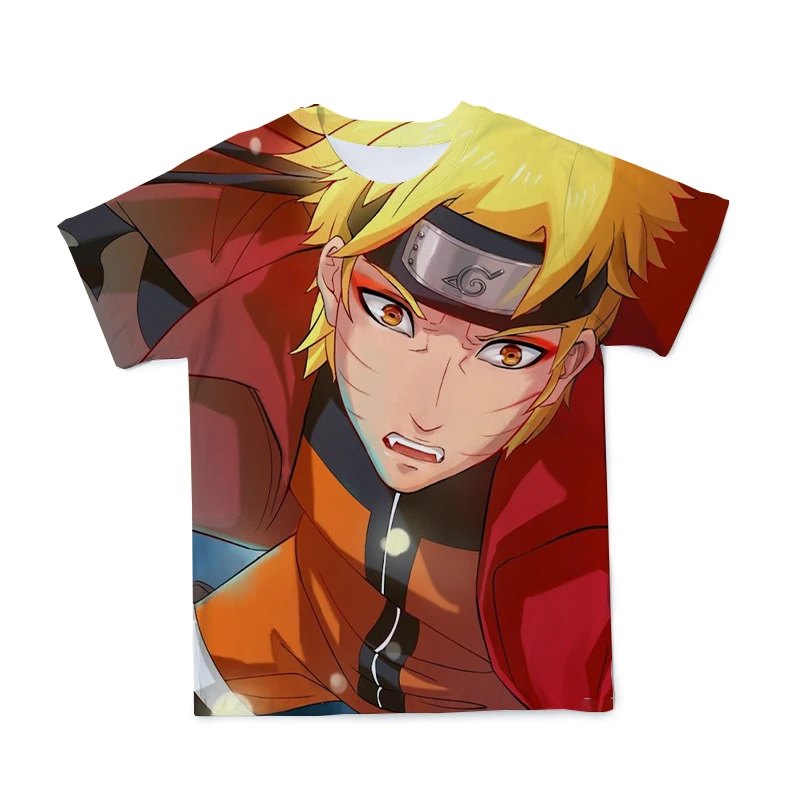 

2021 3D New Japanese Anime Naruto Series Men's Summer Print T-Shirt Cosplay Casual Comfortable Tee 110-6XL (Customizable)