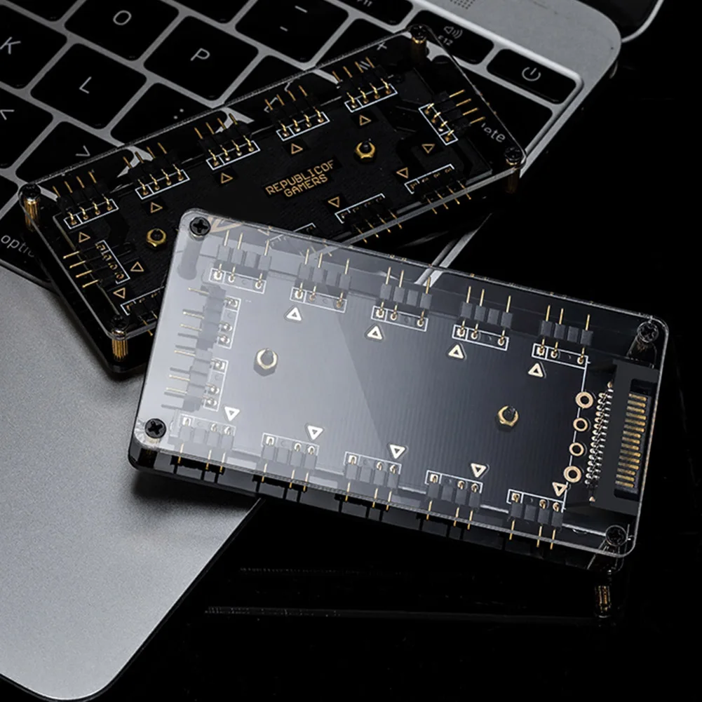 5 в 3 контакта RGB вентилятор концентратор материнская плата синхронный Магнитный