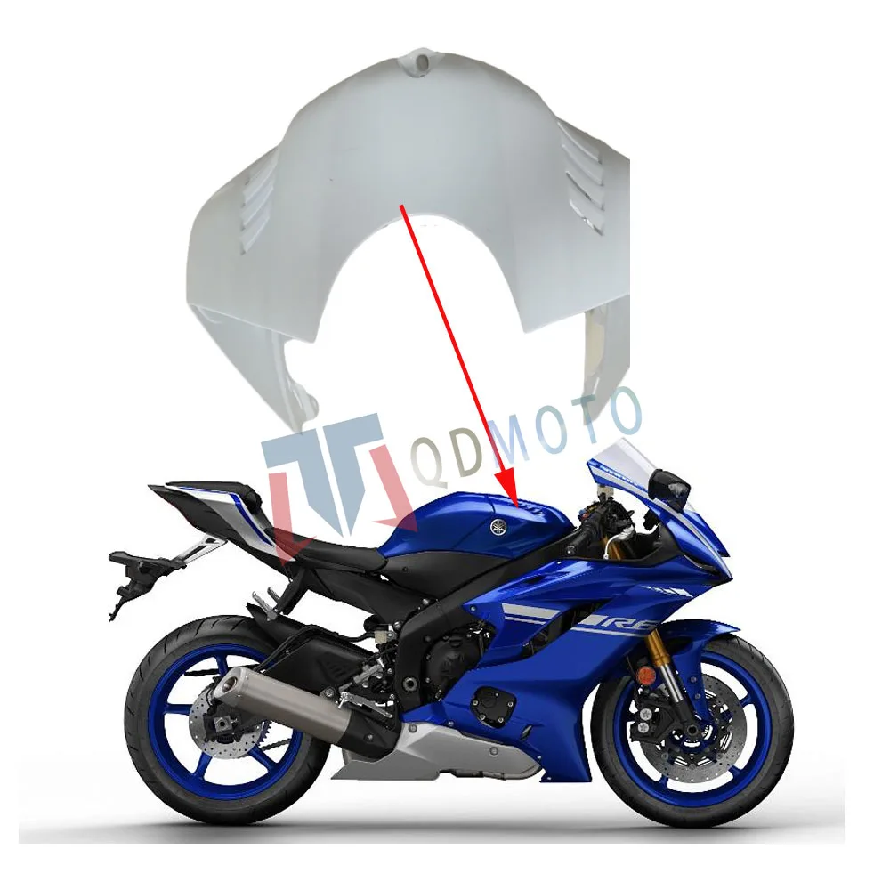 Для Yamaha YZF-R6 2017 2018 2019 2020 неокрашенный топливный бак верхняя крышка обтекатель из