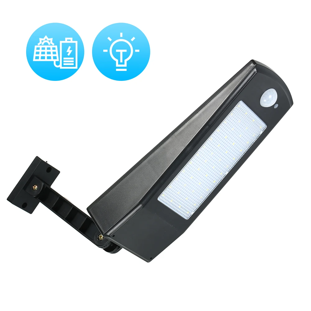 Solar Powered Floodlight 48 LED Lights Wireless Auto Motion Sensor Wall Light IP65 Waterproof Outdoor Security | Безопасность и