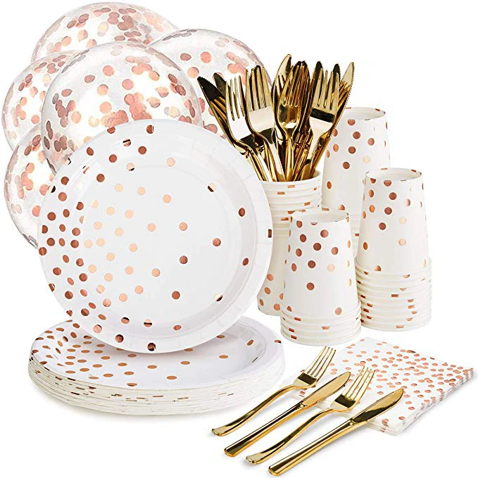 Свадебные принадлежности розовое золото бумажные украшения для детского душа