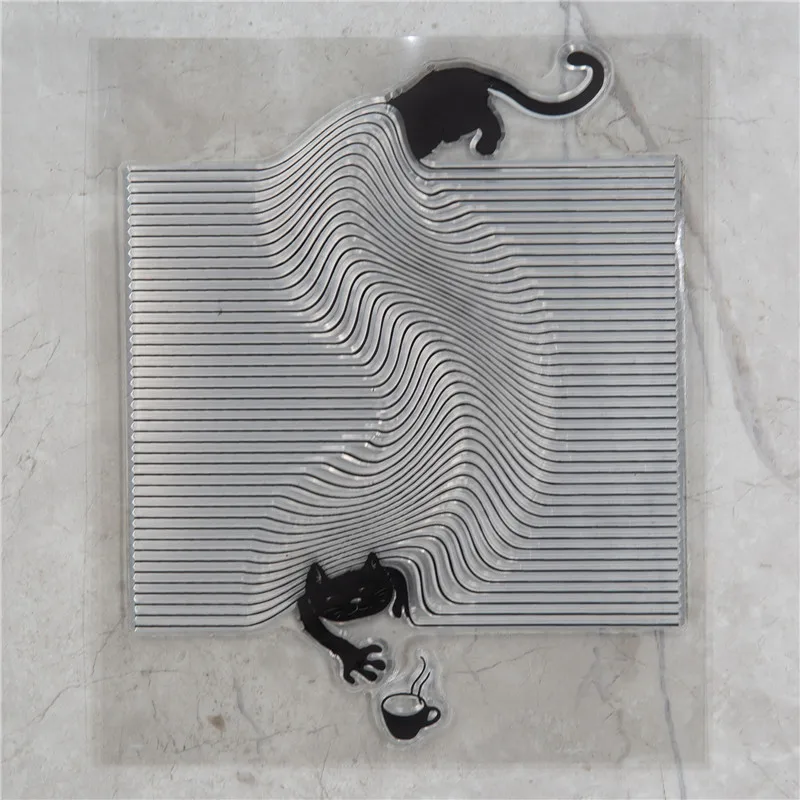 3D печать кошка Трафаретный вырубной штамп печатей и штампов 2020 DIY Скрапбукинг