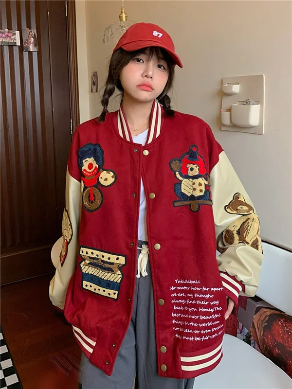 

Бейсбольная форма с подкладкой на весну и осень в Корейском стиле