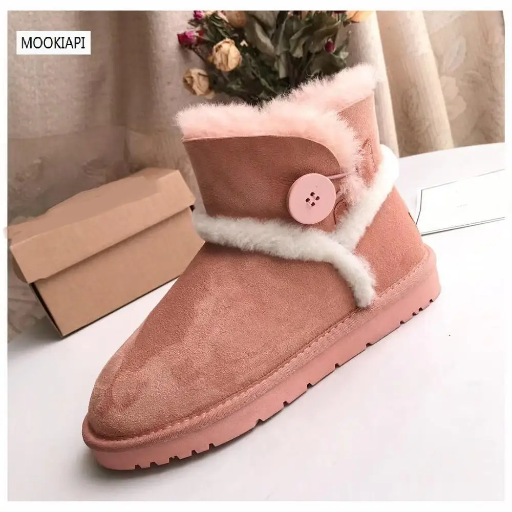 Последняя женская обувь высокого качества в Австралии 2019 г. Натуральная овчина