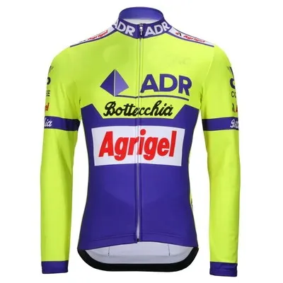 

ADR AGRIGEL BOTTECCHIA Retro Classic Men Spring Summer Cycling Jerseys Long Sleeve Racing Bicycle Clothing Maillot Ropa Ciclismo