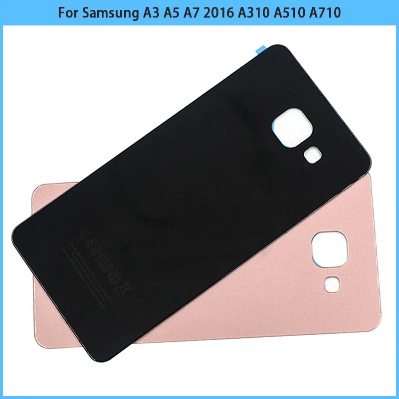Задняя крышка для Samsung Galaxy A3 A5 A7 2016 стеклянная корпуса сменный Новый A310 A510 A710