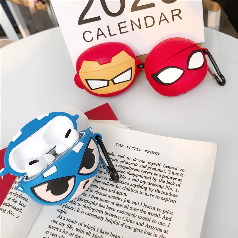 3D чехол для наушников Iron Man Super Hero Bluetooth милый защитный Airpods Pro аксессуары Airpod 3 с