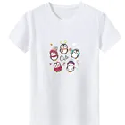 Футболка женская с графическим принтом, милая Повседневная рубашка в стиле Харадзюку, Свободный Топ с круглым вырезом и коротким рукавом