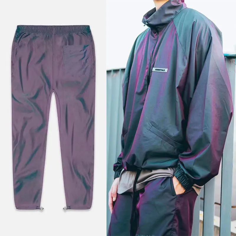 

FOG Essentials Streetwear Night Men Women 1:1 High-Quality Hip Hop Reflective Casual Pants Male Jogger Trousers Sweatpants