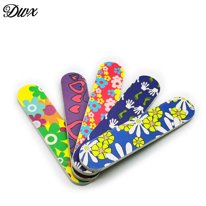 Мини пилочка для ногтей 20 шт. + 2 кусачки буферы с рисунком пилочки натуральной