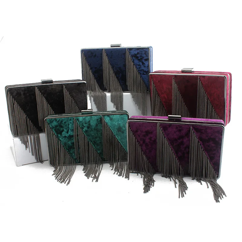 

Роскошная сумка для женщин, сумочка на ремне через плечо, клатчи, вечерняя сумка, кошелек с цепочкой и кисточкой для свадьбы