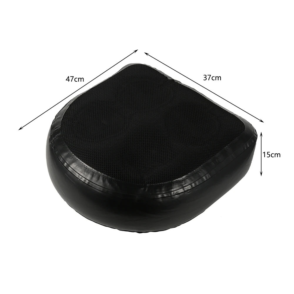 

1PC Pad Massage Mat Black Seat Chair Cushion Inflatable Relaxing Booster Seat Back Hot Tub Bathtub Pillow Spa Cushion Soft