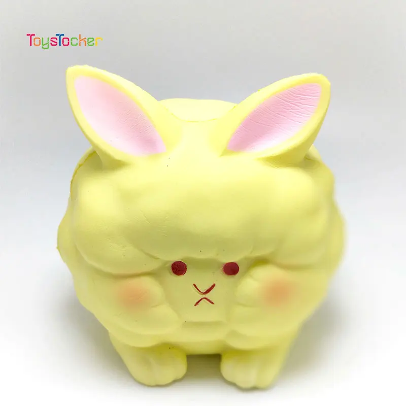 Цветной толстый кролик Моделирование Мягкий медленно поднимающийся мягкий