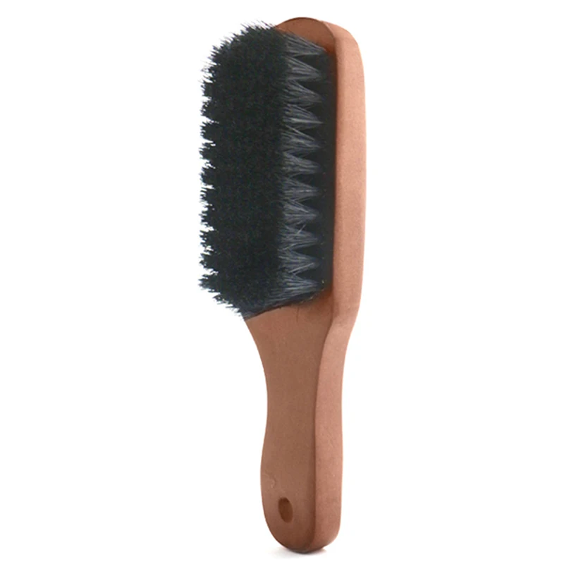 

Men Boar Bristle Mustache Portable Brush Wood Handle Men's Beard Brush Comb Facial Beard Cleaning Styling Brush