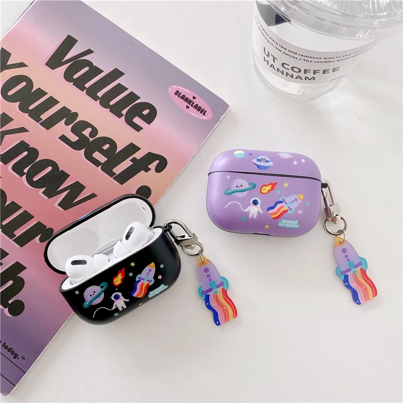 Чехол для наушников Apple Airpods Pro 2 1 милый протектор с изображением космических