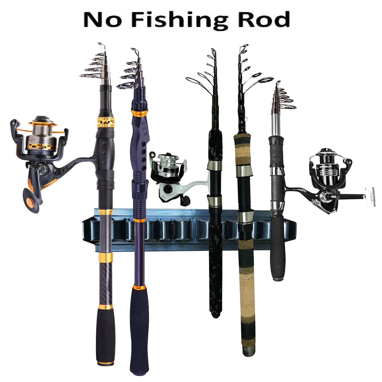 Вертикальная стойка для 10 удочек-пластиковые держатели удочек/Универсальные |