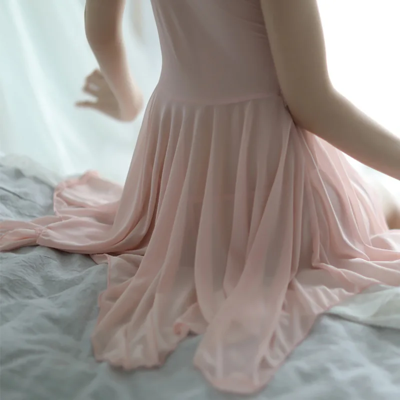 

Sexy Ladies Sexy Pajamas Suspender Skirt Lace Nightdress Transparent Gathered Small Chest Underwear Sexy Two-piece Suit Women