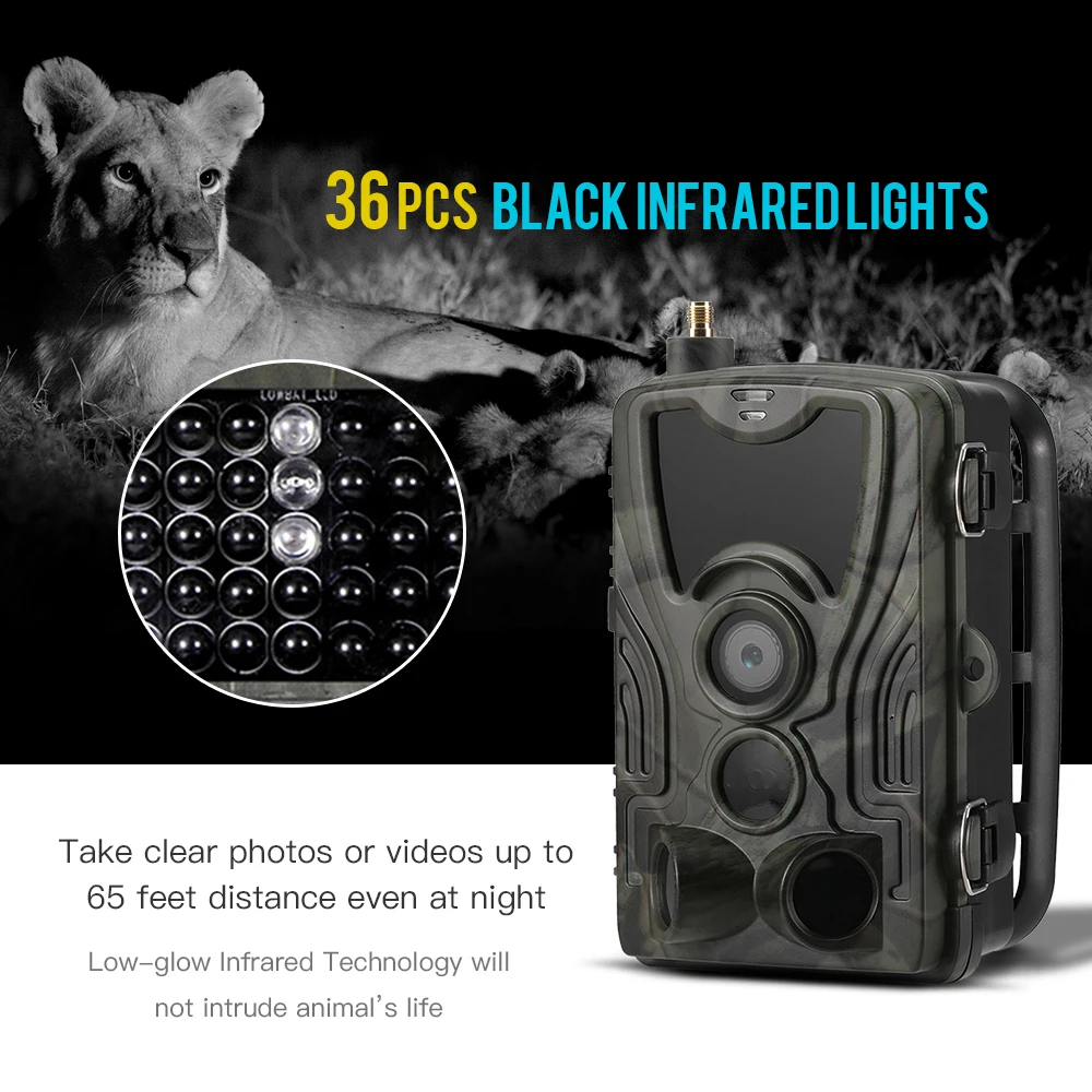 Охотничья камера SUNTEKCAM фотоловушка SMS/MMS/SMTP 2 ГБ 16 МП 1080P триггер 0 3 с время ловушки