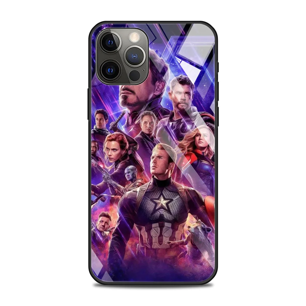 Чехол из закаленного стекла для iPhone 13 12 11 Pro Max Mini X XR XS 8 7 6s Plus SE 2020 | Мобильные