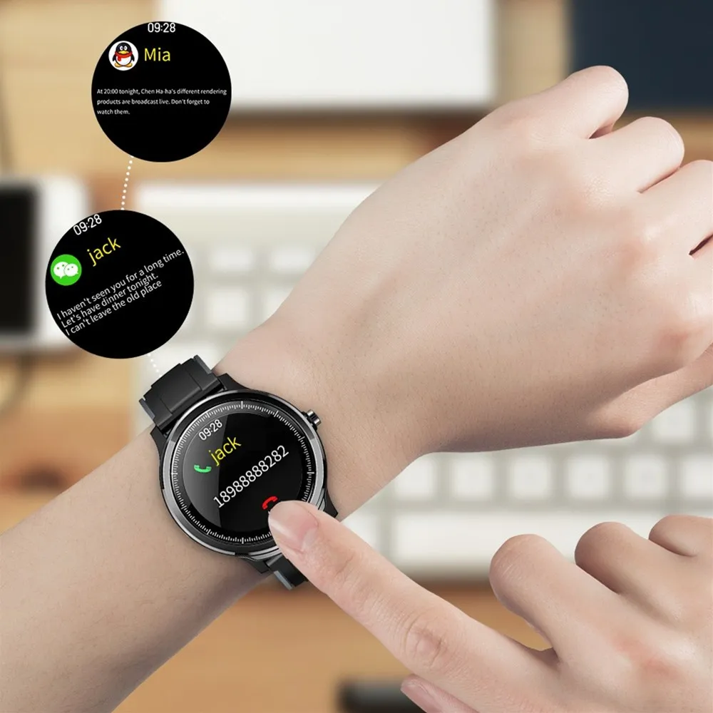 

Kospet Probe Smartwatch IP68 Waterproof Fitness Tracker 15 Days Battery Life Heart Rate Monitor Multi Sport Smart Watch for Men