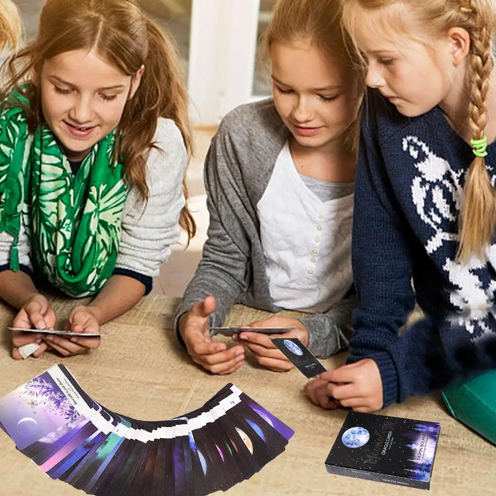 44 карты набор и руководство для Moonology Oracle английские карточки семейных игр Игра