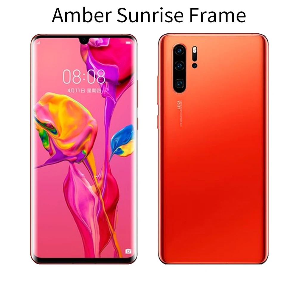 6,4" для huawei P30 Pro lcd кодирующий преобразователь сенсорного экрана в сборе для huawei P30 Pro дисплей с рамкой Замена P30+ lcd - Цвет: Amber Sunrise F
