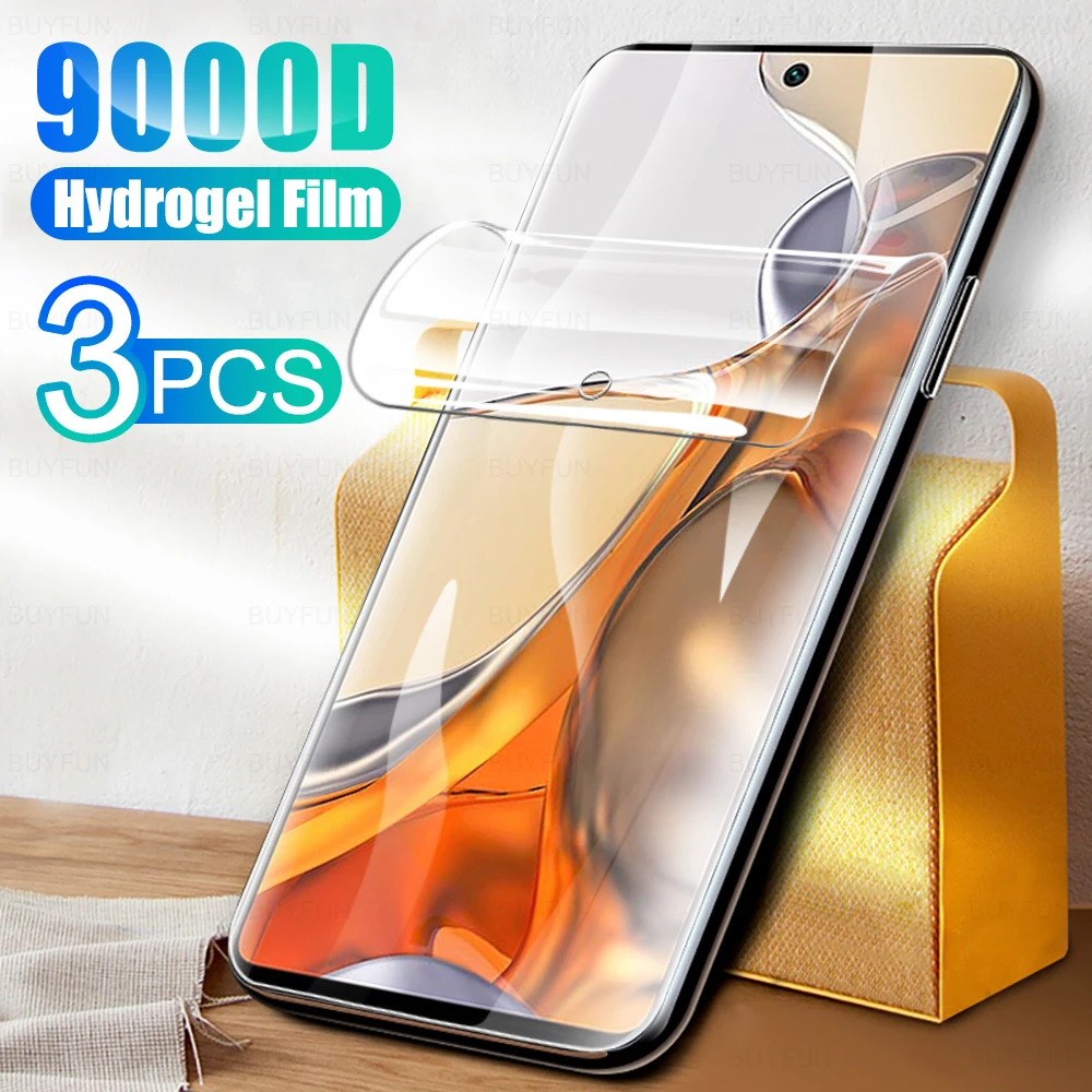

Гидрогелевая пленка 9000D с полным покрытием для Xiaomi Mi 11TPro 11 T, защитная пленка для экрана 6,67 дюйма, прозрачная защитная пленка 11 T Pro, не стекло, 3...