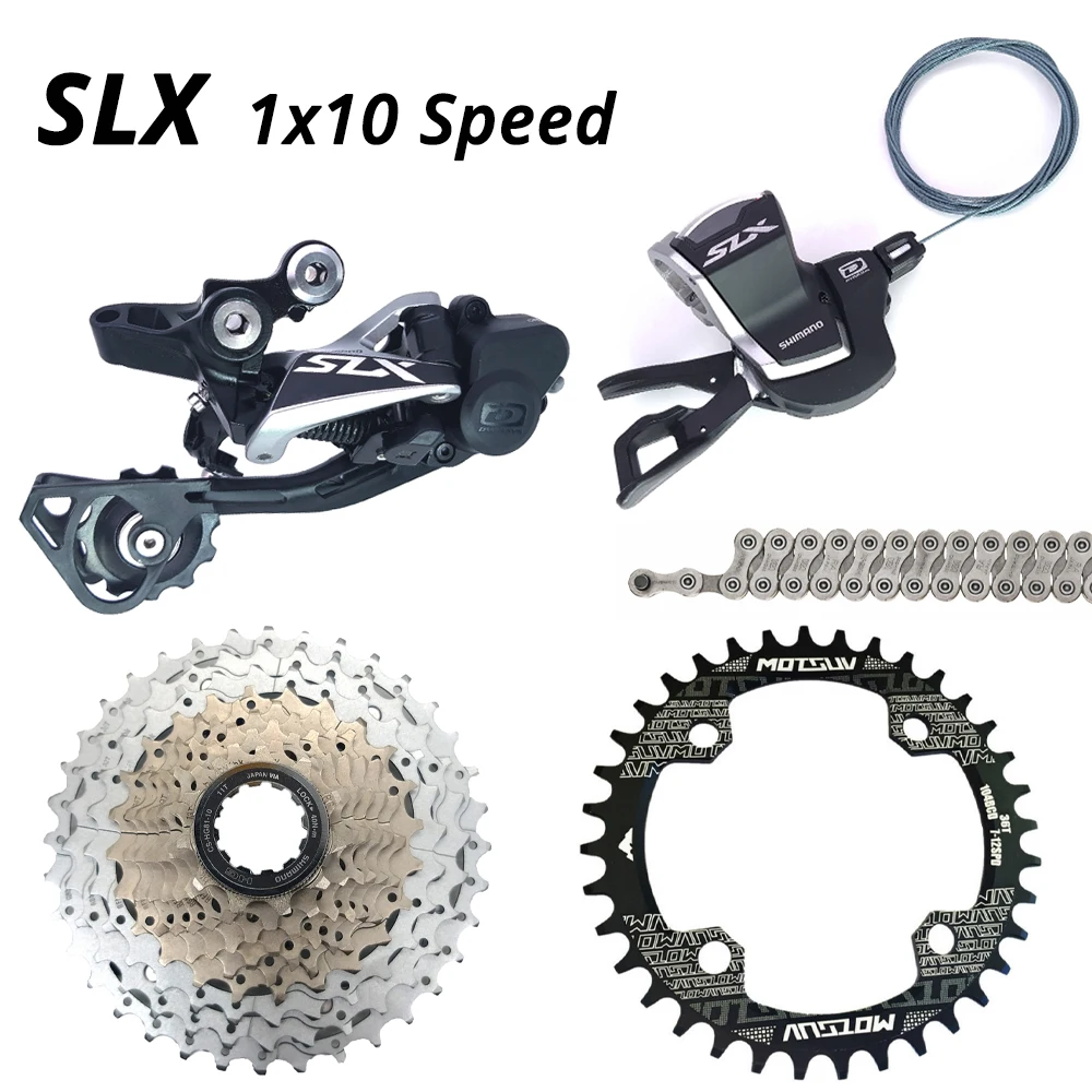 SLX 1X10S 10 S 10 скоростной комплект rd-m7000 sl m7000 HG81-10 11-36T CN-HG95 KMC X10 SUNSHINE 11-42T 46T 50T MOTSUV 104BCD Chainring