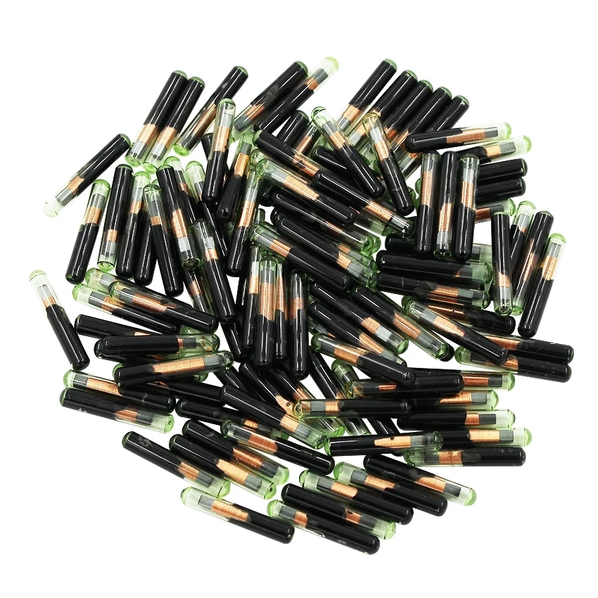 KEYECU 10 шт. чипы для автомобильных ключей карбоновый/стеклянный 4C транспондер чип