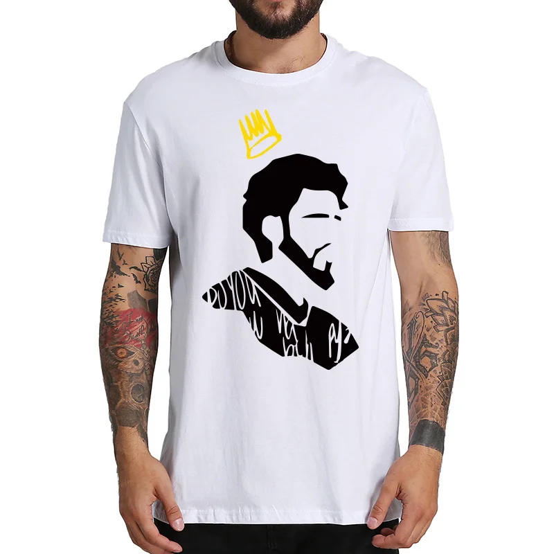 Европейский размер 100% хлопок футболка американский рэппер J Cole топы одежда Song 1985