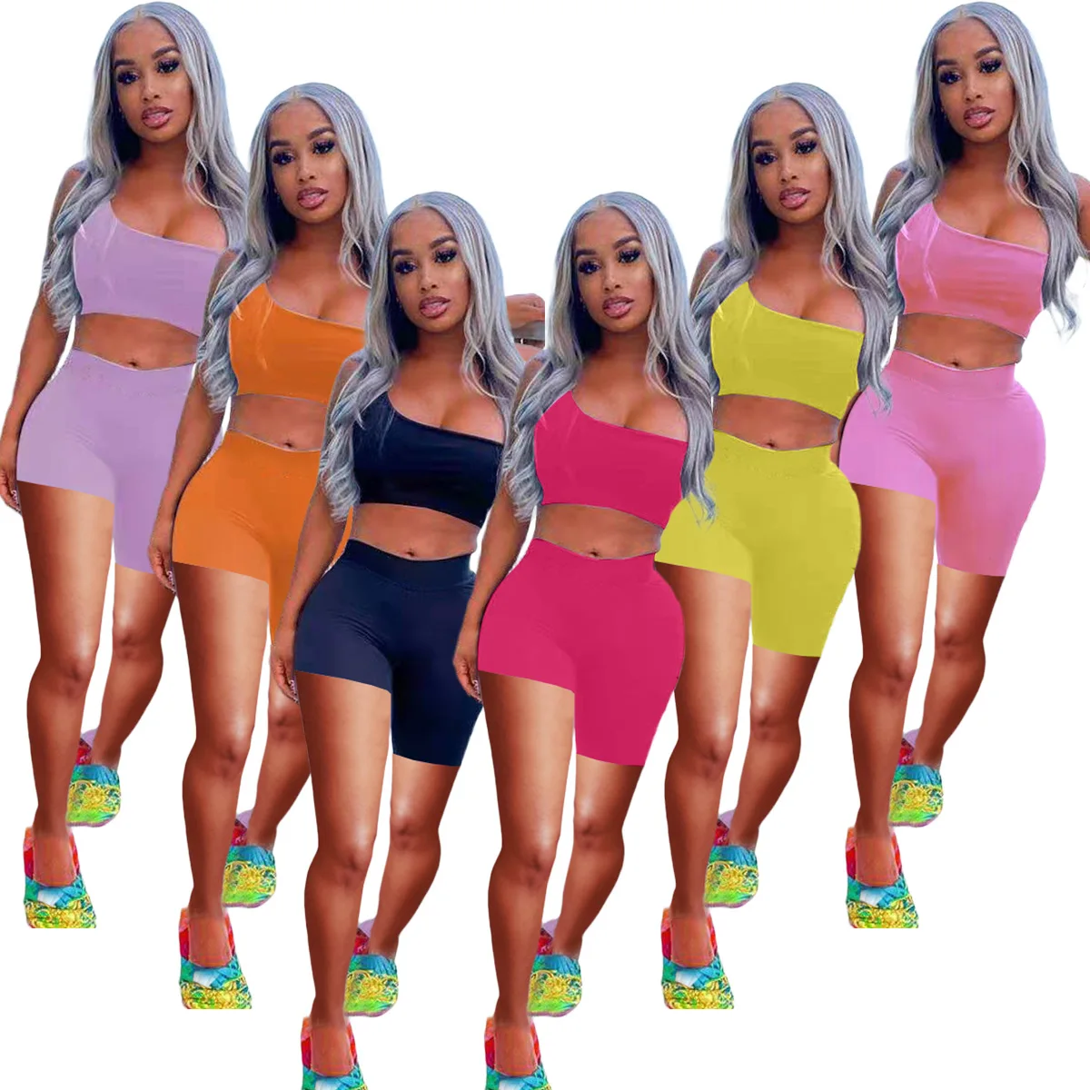 

New Fashion Women Cycling Shorts Black High Waist Skinny Stretchy Shorts Summer Gym Sports Home Body Exercise Shorts