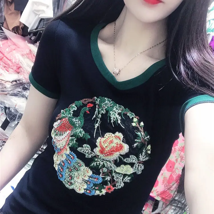 

Summer new versatile fashion slim top T-shirt girl
