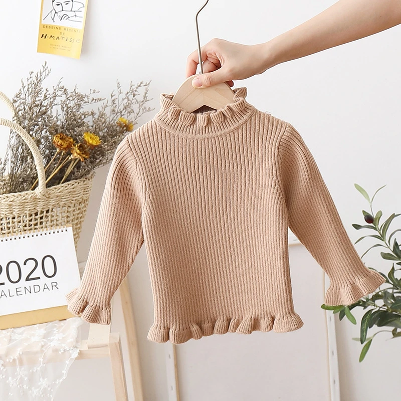 

Spring Autumn Kids Girls Sweater Pullover Children Winter Bottoming Shirt Tops Baby Clothes