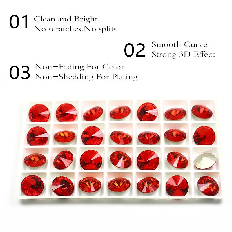 Модные Rivoli Камни хрусталя Стразы блестящие бусины с серебряным покрытием для